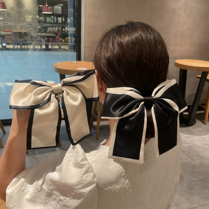 Large%20Bow%20Ribbon%20Hair%20Rope%20Rings%20Woman%20French%20Hair%20Scrunchies%20Ponytail%20Holder%20Elastic%20Hair%20Ties%20Hairbands%20Elegant%20Headwear%20-%20Image%202
