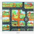 Kids Road Traffic Playmat Rug Anti-slip Carpet Car City Parking Map Pretend Play Play Mat For Boys Girls Gifts (No Cars). 