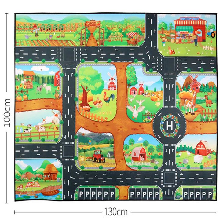 Kids%20Road%20Traffic%20Playmat%20Rug%20Anti-slip%20Carpet%20Car%20City%20Parking%20Map%20Pretend%20Play%20Play%20Mat%20For%20Boys%20Girls%20Gifts%20(No%20Cars)%20-%20Image%208