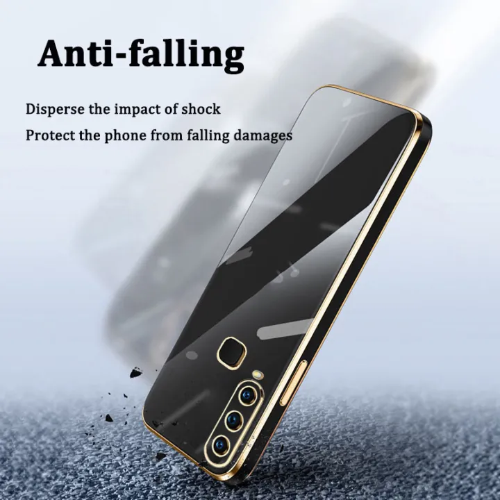 Phone%20case%20VIVO%20Y11/Y12/Y12i/Y15/Y17/Y19/Y91/Y91i/Y93/Y95/Y97/Y85/V11i%20/V9Cover%20Luxury%20Soft%20Cubic%20Straight%20Edge%20Cover%20Fashion%20Upgraded%20Camera%20Protection%20Electraplating%20Anti-fingerprint%20Shockproof%20Protective%20Back%20Cover%20-%20Image%206