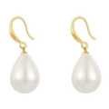 Enacolor Fashion Women Large Drop Pearl Earrings for Women Accessories. 