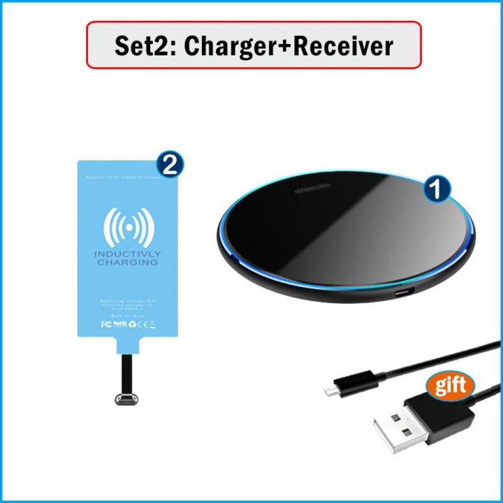 【happy one】Qi Wireless Charger Type-C Receiver for Samsung