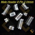 2Pcs 8 Pin Male Header Female Housing JST XH Male Header 8 Pin 2.54mm Pitch Male Connector For Electronics Projects PCB Mount Circuit Breadboard Friendly DIY.
