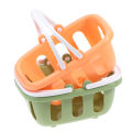 mazalan Ruing Mini Shopping Basket Pretend Play Toy Kid Mini Supermarket Shopping Hand Basket. 