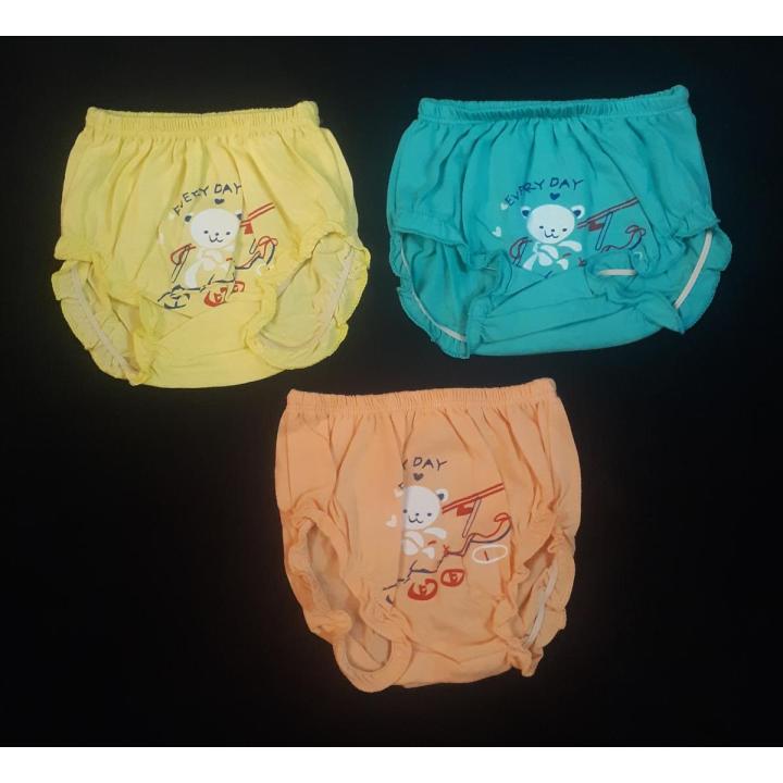 Multi Color Baby Girls Panty (6 Pieces Combo) by difference color