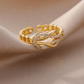 Infinity Rings for Women Girls Luxury Zircon Stainless Steel Ring 2023 Trend Couple Wedding Aesthetic Jewelry anillos mujer. 