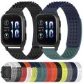 20mm Holes Breathable 3D Dots Silicone Watch Band For Garmin Forerunner 245. 
