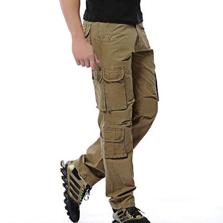 Mens%20Pants%20Loose%20%20tactical%20pants%20Multi-pocket%20trousers%20%20Solid%20color%20cargo%20pants%20for%20men%20pantalon%20homme%20Plus%2046%20-%20Image%205