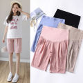 1/2 Length Thin Cotton Linen Maternity Pants Summer Fashion Shorts Clothes For Pregnant Women Casual Belly Pregnancy Trousers.