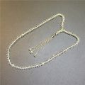 Crystal Tasbih 100 Prayer Beads-(Color -White). 
