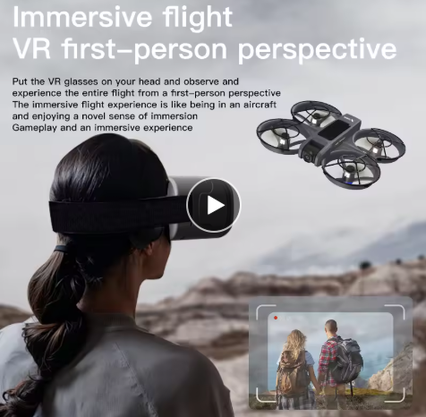 Full Screen VR Control Drone, 8K Professional Camera, HD Aerial Photography, Omnidirectional Dual Camera Obstacle Avoidance