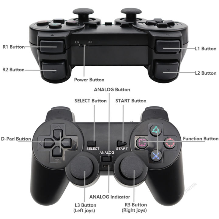 Wireless%20Controller%20JoyPad%20For%20PS2%20Game%20Console%20For%20Bluetooth%20Mando%20Jogos%20Manette%20Controle%20Joystick%20Gamepad%20For%20Sony%20PS2%20-%20Image%204