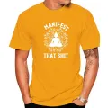 Manifest That Shit Mandala Law Of Attraction Spiritual Gift T-Shirt Coupons Man T Shirts Cotton Tops & Tees Printed. 