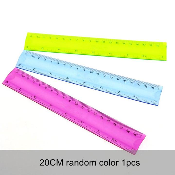 Soft ruler Blue Purple Green 20CM 30CM Rulers Any Bending Student Stationery Office Supplies Gift Creative Stationery Rule