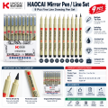HOCAI 9pcs Pigment Liner Pen Set Neelde Drawing Pen. 