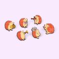 Cute Cartoon Hedgehog Brooch Creative Book Cup Stitching Heart Metal Badge Pin For Kids Costume Backpack Jewelry Gift.