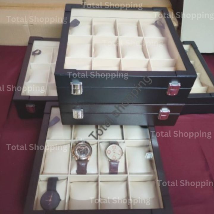 Safely%20store%20your%20watches%20in%20a%2012-slot%20wooden%20clock%20box%20with%20leather%20finish,%20keeping%20your%20timepieces%20fashionable%20and%20maintained.%20-%20Image%204