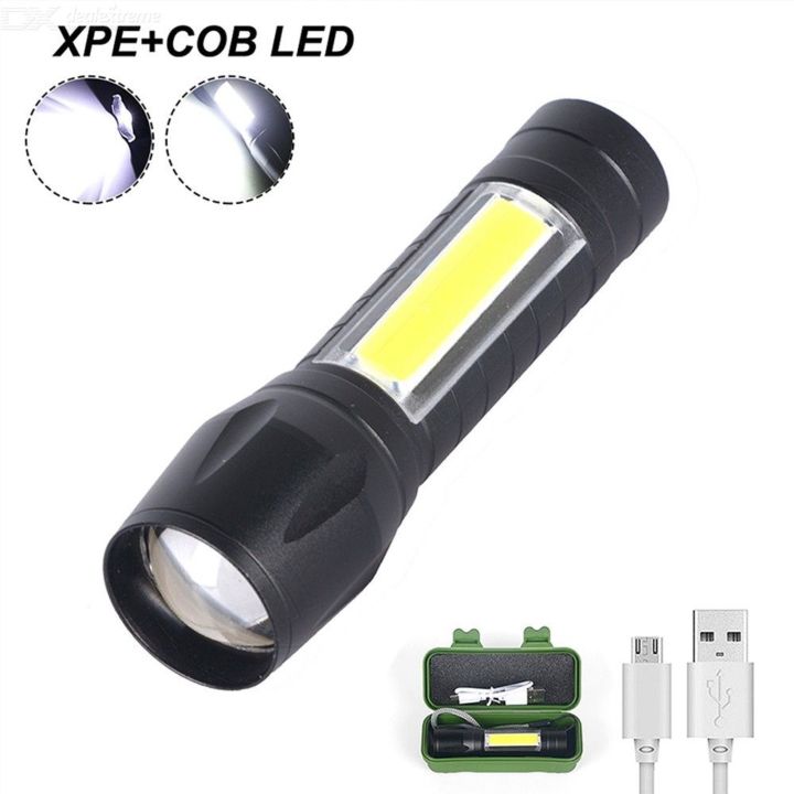 Rechargeable Flashlights Torch Led Usb Portable Torches 3 Modes - Convenient And Portable Lighting Solution With Usb Rechargeable Battery
