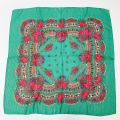 Russian Scarf Ethnic Pareo Slavic Headscarf Floral Ukrainian Women Hair Wrap Hijab 70cm Cashew Retro Muslim Bandana Kerchief.