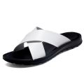 SHEN CE Summer Sandals Men Leather Classic Roman Open-toed Slipper Outdoor Beach Rubber Summer Shoes Flip Flop Water Sandals. 