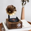 Retro Gramophone Shape Bluetooth Speaker Portable Box Wireless Speaker Outdoor for Sound System TF FM Radio Music MP3 Subwoofer.