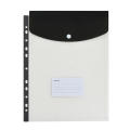 Binder Pocket Organizer Folders, 12 Pack Expandable Folders Plastic Envelopes Binder Folders for 2/3/4 Ring Binder.