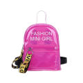Lightweight Mini Backpacks  Eye-Catching Small Size Fashionable Transparent Pvc  Casual 2023 Trend Jelly Female Bag  for  Use School Or College Travel And Adventure Outdoor Activities Fashion Statement. 
