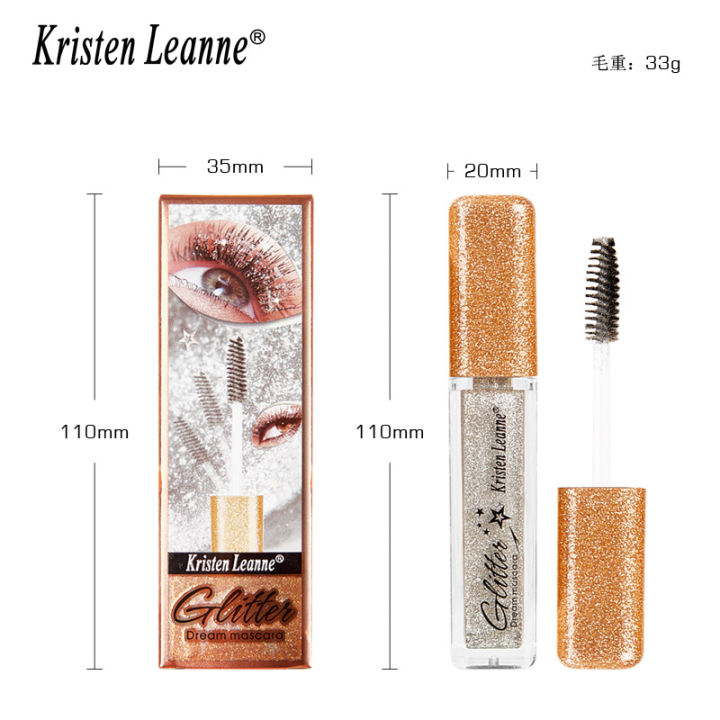 Kristen%20Leanne%20cross-border%20Amazon%20sparkling%20sparkling%20diamond%20colored%20pearlescent%20glitter%20mascara%20-%20Image%202
