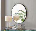 Modern Luxury Large Round Cupboard Frame Wall Mirror Vanity  Decorative 3D Mirrored Glass Effect Design 24 inch round Vanity Mirror wall Mounted 24/24. 