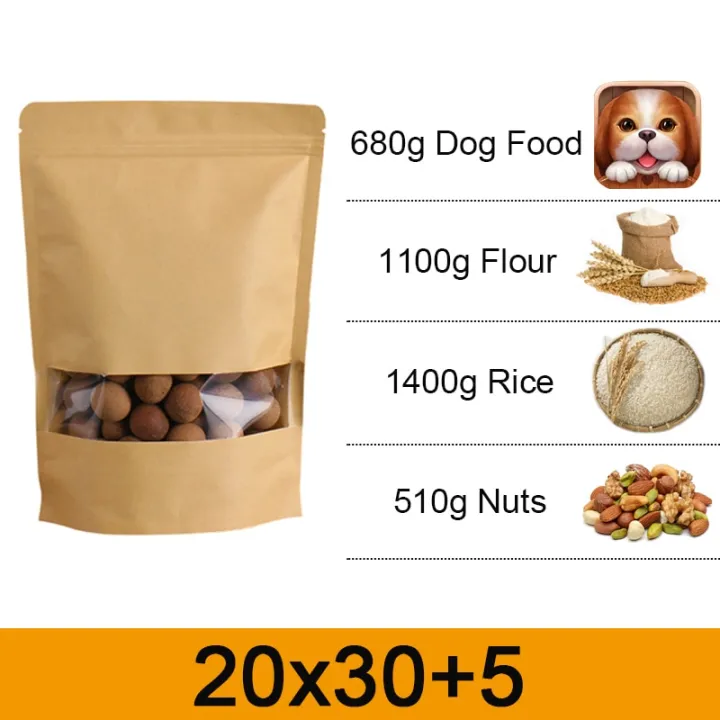 Resealable%20Kraft%20Paper%20Zipper%20Bags%20for%20Nuts%20Coffee%20Bean%20Snacks%20Tea%20Gift%20Transparent%20Window%20Waterproof%20Heat%20Seal%20Food%20Storage%20Bag%20-%20Image%202