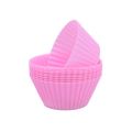 12pcs/Set Silicone Cake Mold Round Shaped Muffin Cupcake Baking Molds Kitchen Cooking Bakeware Maker DIY Cake Decorating Tools. 