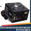 Korean 500 Watt Desktop Power Supply Mixed Brand. 