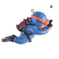 Diver Submerged Floating Fish Tank Aquarium Personality Landscaping Decoration Cute Simulation Diver Floating Fish Supplies Demoo.