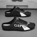 Loafer Men's Casual Shoes Summer New Comfort Soft Casual Shoes for Men Comfort Slip-on Walking Lightweight Half Slipper Sneaker.