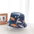 Summer New Baby Bucket Hat Cute Cartoon Print Panama Hat For Kids Sun Hat Soft Cotton Children Boys Girls Beach Cap. 