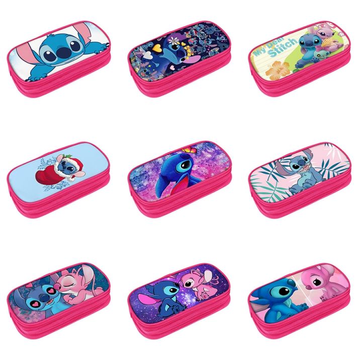 Kids%20Disney%20Pink%20Stitch%20Theme%20Styles%20Pencil%20Bag%20Nylon%20Pencil%20Case%20Children%20Black%20School%20Supplies%20High%20Quality%20Stationery%20Set%20-%20Image%203