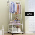 Triangle Movable Clothing Shelf Coat Rack Removable Bedroom Clothes Hanger Floor Stand Coat Rack. 