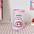 Pen Container Storage Box Round Folding Pen Container Cute Pen Bucket Transparent Pen Container. 