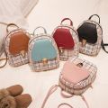【Aesth Diary Store】Marea Mini Backpack Bag For Teenage Girl Plaid Women Shoulder Phone Purse Korean New Trendy Female Bagpack. 
