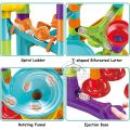 Marble Run Race Track Building Blocks Kids 3D Maze Ball Roll Toy DIY Marble Run Race Coaster Set 80/105/109/133pc Christmas Gift. 