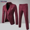 Men Classic 3piece Set Suit Wedding Suits for Men Slim Suit Jacket Pant Vest Suit for Men Tuxedo Single Breasted Plus Szie S-6XL.