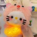 Hello Kitty Plush Doll Toys Beaver Hello Kitty Cartoon Stuffed Animals Cute Plushie Doll Spits Bubbles And Squeaks Handmade DIY Gift. 