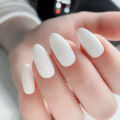 White Short False Nail Designs Stilettos Woman Press On Nails For Gluing DIY Artificial Finger Tip Manicure Tools. 