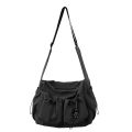 Fashion brand literary youth shoulder bag (female ins style) solid color lovers versatile work clothes bag (male canvas bag).