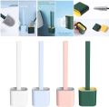 Good Quality New Silicone Toilet Cleaning Brush And Holder Set -1Pcs.