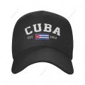 Unisex Baseball Cap Cuba EST.1902 Independence Day Wild Sun Shade Peaked Adjustable Outdoor Caps for Men Women. 