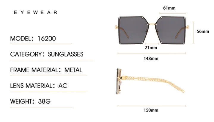 Women's%20Oversized%20Irregular%20Square%20Sunglasses%20Fashion%20Trend%20Casual%20Elegant%20Frame%20Female%20-%20Image%203