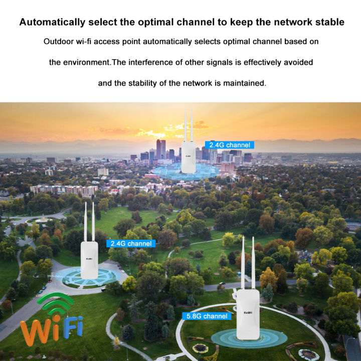 KuWFi%20Outdoor%20WiFi%201200Mbps%20Dual%20Band%20AP%20Router%20Wireless%20Access%20Point%20Wide-Area%20Waterproof%20Long%20Range%20Wireless%20Coverage%20-%20Image%202