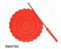 Manual plastic hand fan. 