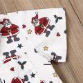 Baby Boys Kids Santa Shirt Tops+Pants Red Shorts Christmas XMAS Outfits Festival Sets. 